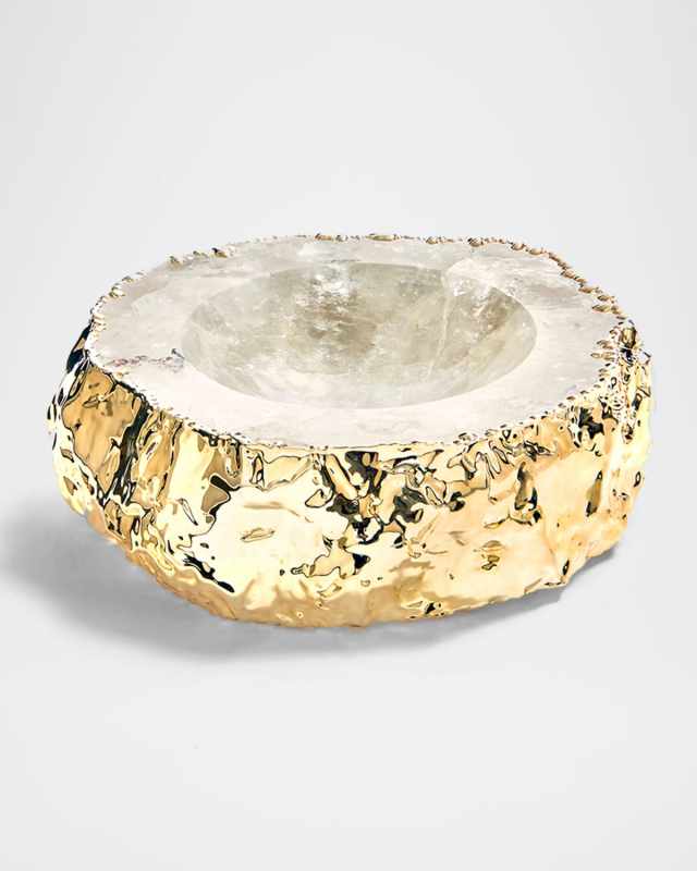 Cascita Crystal & Gold Bowl